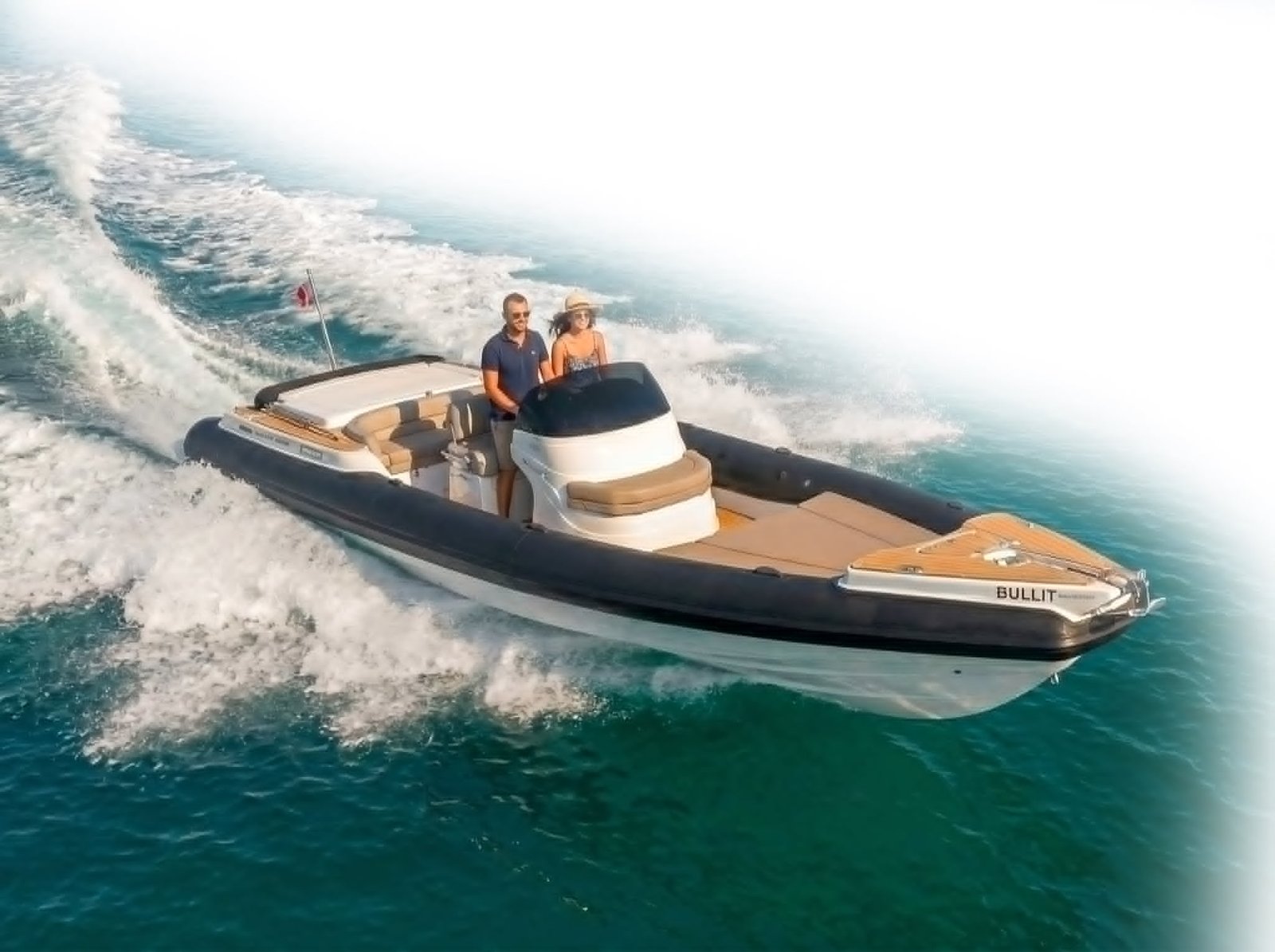 Pascoe SR9 RIB at speed